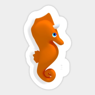 Sea Horse Unicornio Sticker